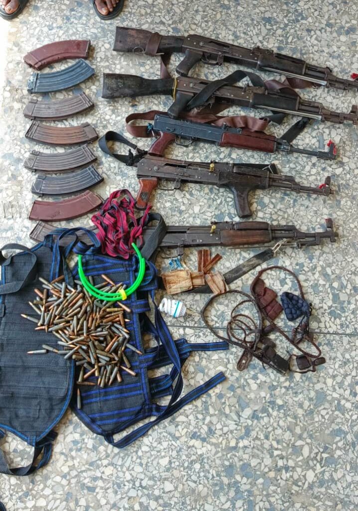 Arms, Ammunition recovered in criminals den in Nigeria 