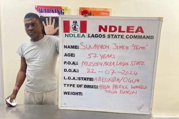 Drama, as most wanted drug kingpin arrested in Lagos