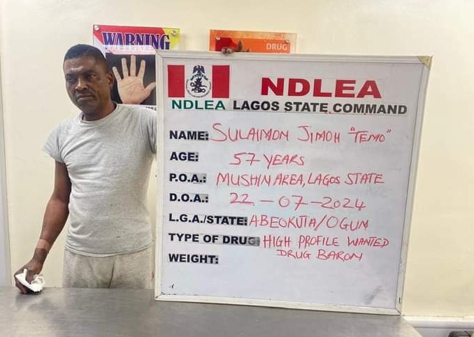 Drama, as most wanted drug kingpin arrested in Lagos