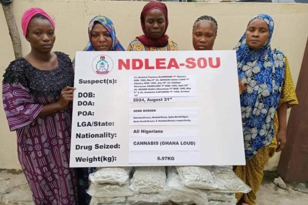 NDLEA smashes 5-member ladies drug trafficking gang