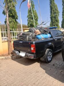 In midnight raid, NDLEA seizes 6 vehicles, 40ft trailer load skunk in Abuja