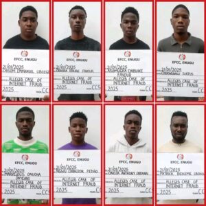 EFCC Arraigns 16 Suspected Internet Fraudsters In Enugu