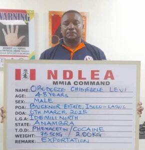 NDLEA arrests fleeing auto spare parts dealer over 77.50kg cocaine, phenacetin seizure