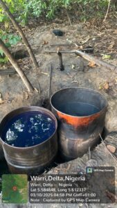 How Nigerian Navy Dismantled Three Illegal Refining Sites In Delta (+PHOTOS)