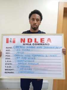 NDLEA Foils Iran-Bound Cocaine Smuggling, Nabs UK Ex-Convict