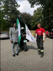 Nigerian Customs Officer Completes Epic 35-Day Bike Ride To Belgium
