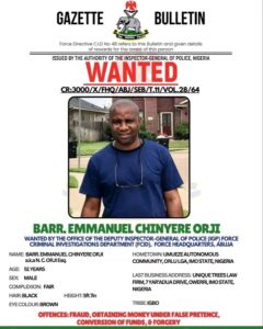 Nigeria Police Declare Barrister Wanted For Fraud, Forgery