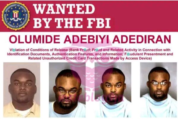 FBI Offers $10,000 Reward For Nigerian Fugitive On The Run Since 2001
