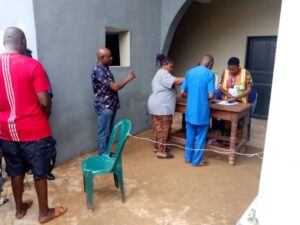 AnambraDecides2025: 74-year-old Visually Impaired Man Among Early Arrivals At Polling Unit