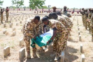 Theatre Commander Hails Fallen Heroes At Maiduguri Burial, Pledges Legacy Will Endure