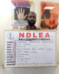 NDLEA Intercepts Cocaine Hidden In Food Flasks Bound For UK, Arrests Fashion Designer
