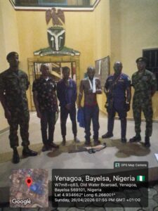 Navy, Army Joint Op Smashes Pipeline Vandal Gang; Arrests Kingpin ‘Idiot’ In Bayelsa